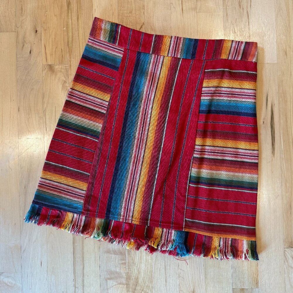 L&B Serape Mini Skirt